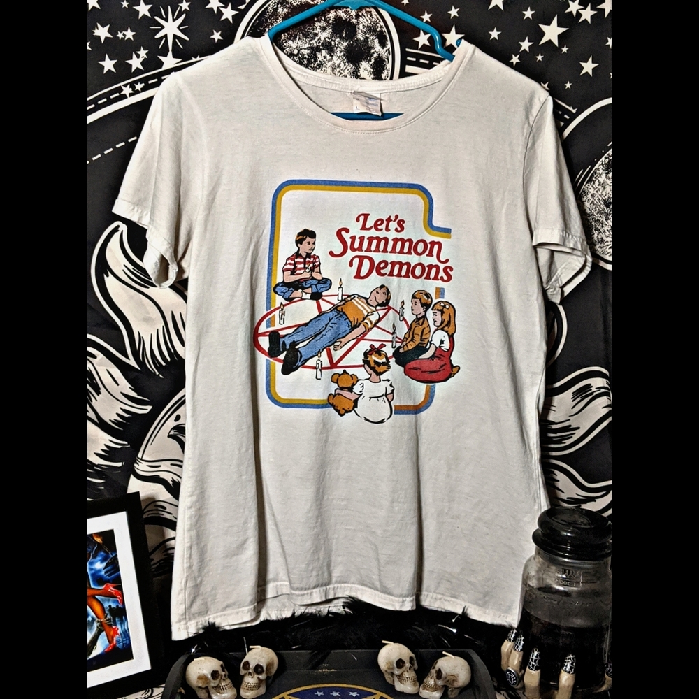 Let's Summon Demons T-shirt Size Large